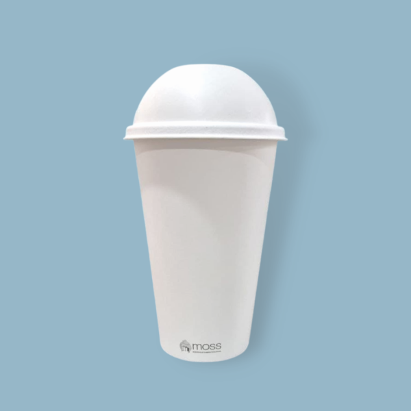 MOSS Eco-Friendly Compostable Biodegradable 16oz cup + Dome Lid