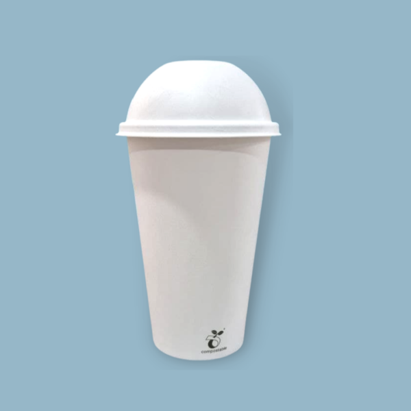 MOSS Eco-Friendly Compostable Biodegradable 16oz cup + Dome Lid
